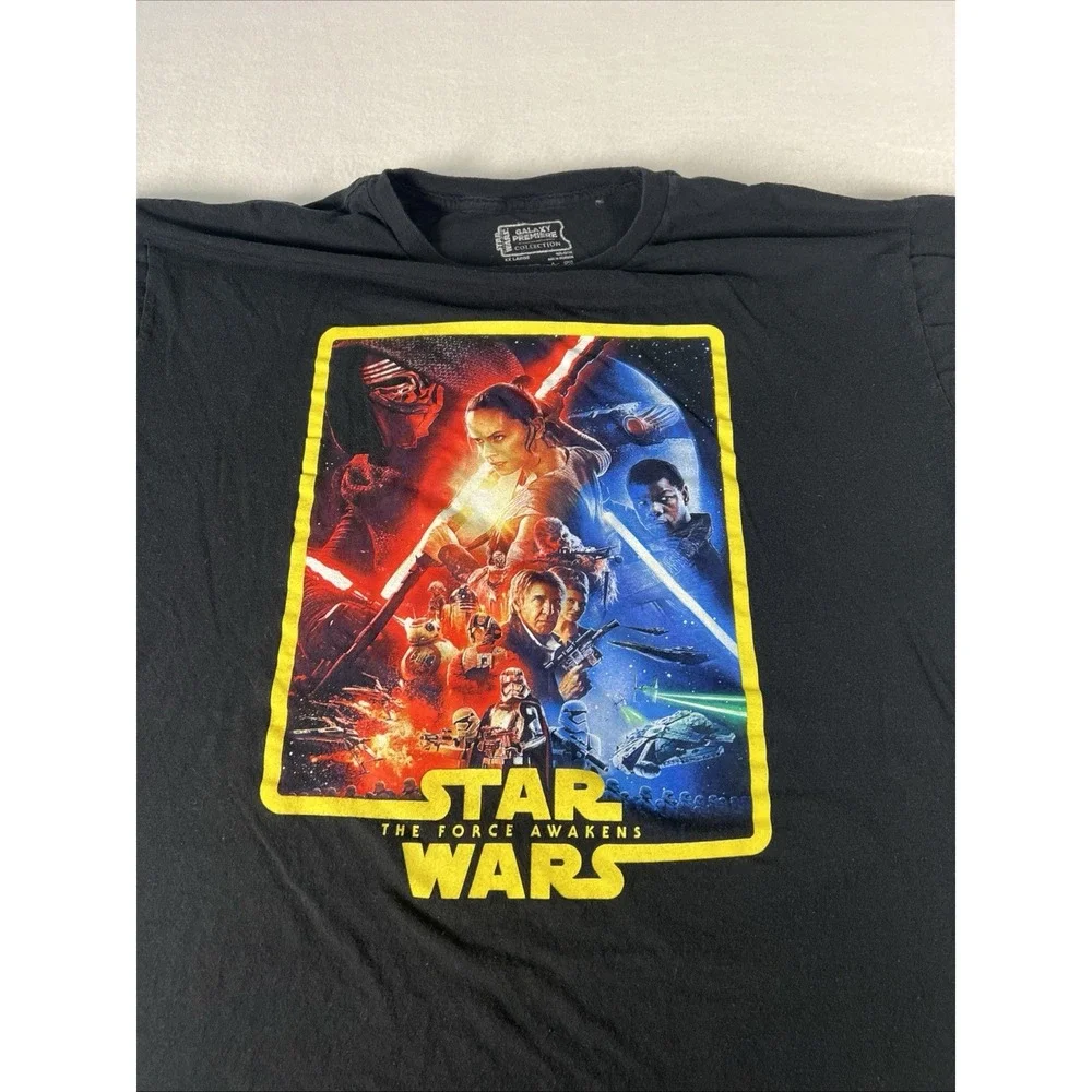 Star Wars Force Awakens 2015 Galaxy Premiere Collection Shirt 2XL Rare